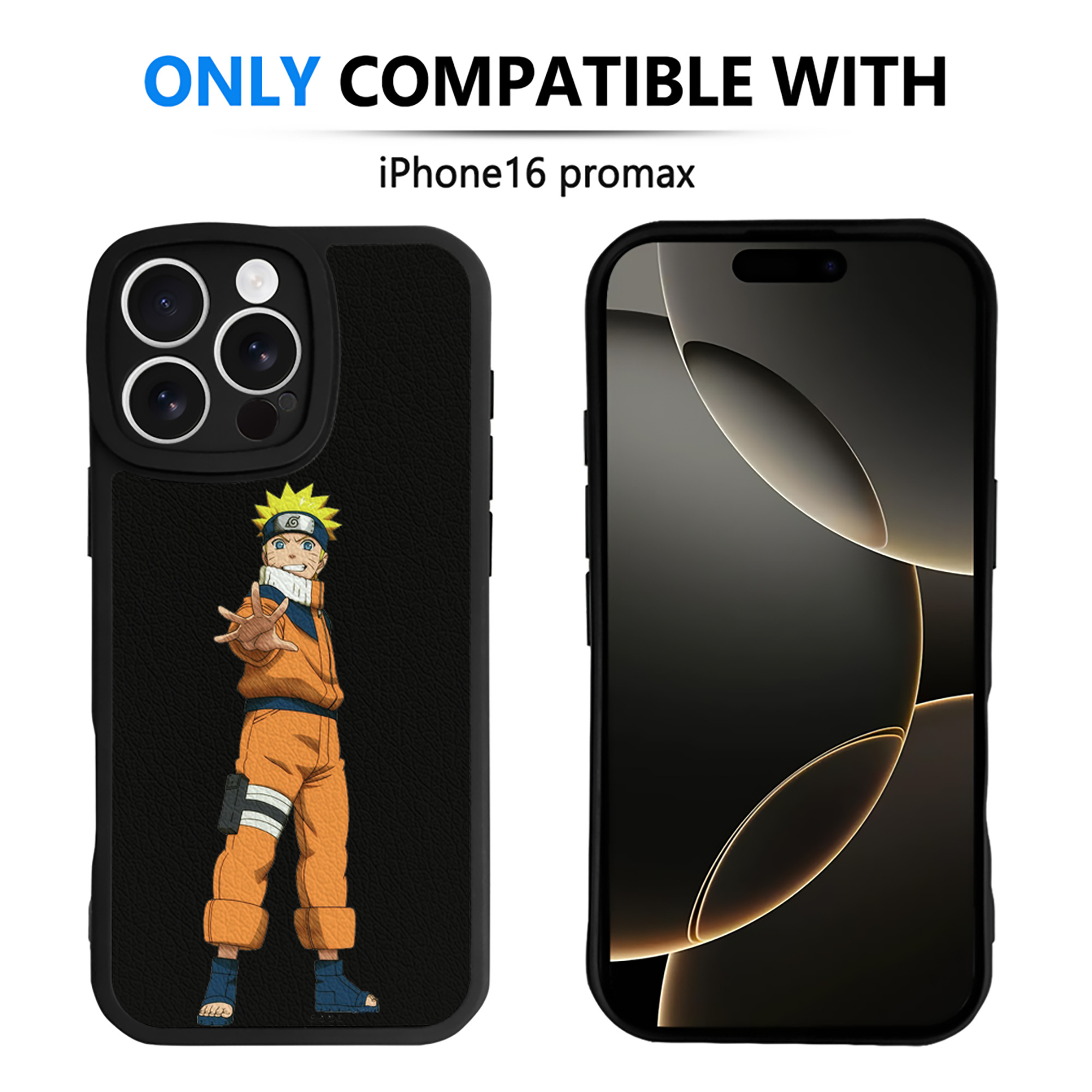 （画像用） NARUTO -ナルト- うずまき ナルト Uzumaki Naruto 【iPhone 16シリーズ対応】シリコンスマホケース（レザー調） 材質：シリコン